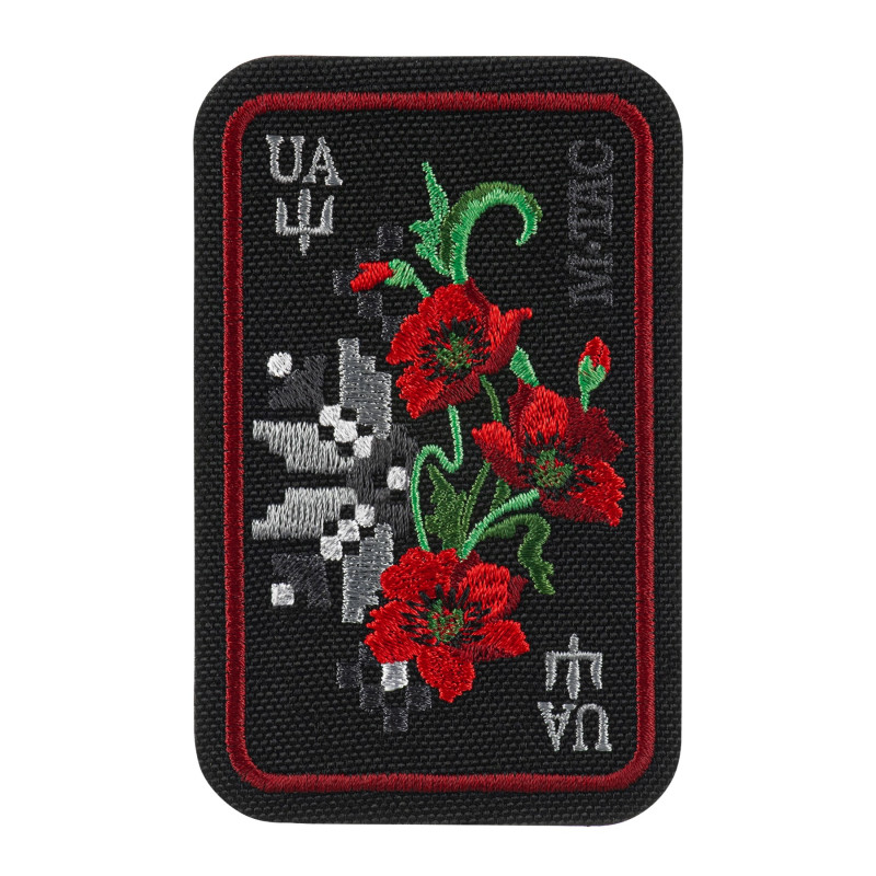 M-Tac нашивка Орнамент Мак (вишивка) Black/Red M-Tac нашивка Орнамент Мак (вишивка) Black/Red