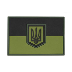 M-Tac нашивка прапор України великий ПВХ олива
