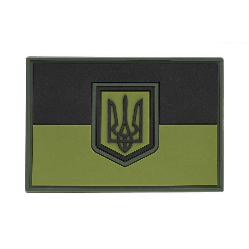 M-Tac нашивка прапор України великий ПВХ олива