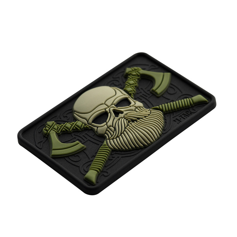 M-Tac нашивка Bearded Skull 3D ПВХ Black/Olive M-Tac нашивка Bearded Skull 3D ПВХ Black/Olive