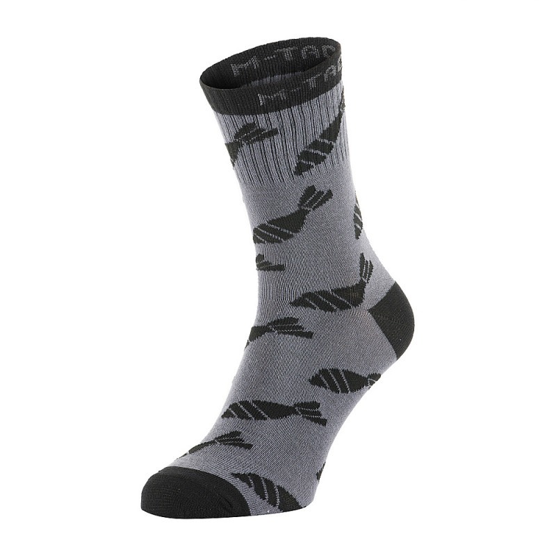 M-Tac шкарпетки легкі Mk.3 Mortar Bombs Dark Grey M-Tac шкарпетки легкі Mk.3 Mortar Bombs Dark Grey