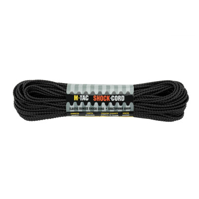 M-Tac паракорд Shock-Cord 3mm Dragon Skin Black 30м