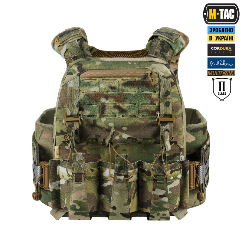 M-Tac плитоноска Cuirass Tiger Elite 2 клас захисту (розмір плити L) Multicam M-Tac плитоноска Cuirass Tiger Elite 2 клас захисту (розмір плити L) Multicam