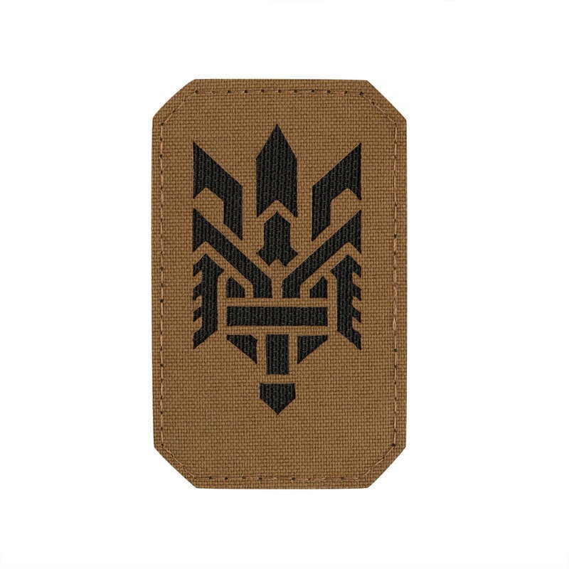 M-Tac нашивка Тризуб (стилізація) Laser Cut вертикальна Coyote/Black M-Tac нашивка Тризуб (стилізація) Laser Cut вертикальна Coyote/Black