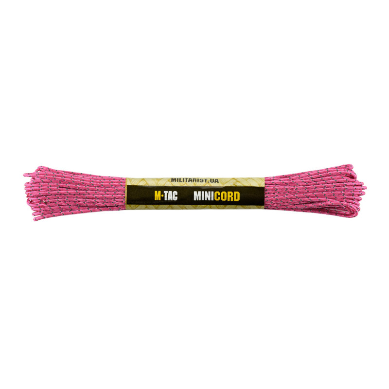M-Tac паракорд Minicord Reflective Neon Pink 15м