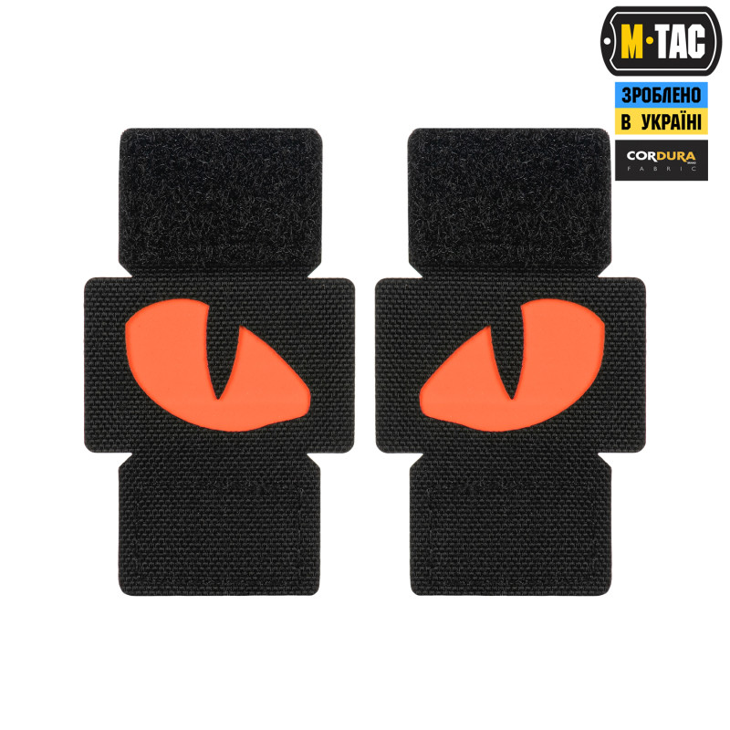 M-Tac нашивка Tiger Eyes Laser Cut (пара) Black/Red/GID M-Tac нашивка Tiger Eyes Laser Cut (пара) Black/Red/GID
