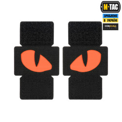 M-Tac нашивка Tiger Eyes Laser Cut (пара) Black/Red/GID