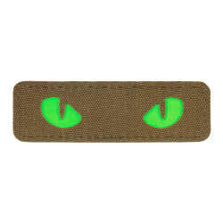 M-Tac нашивка Cat Eyes Laser Cut Coyote/Green/GID