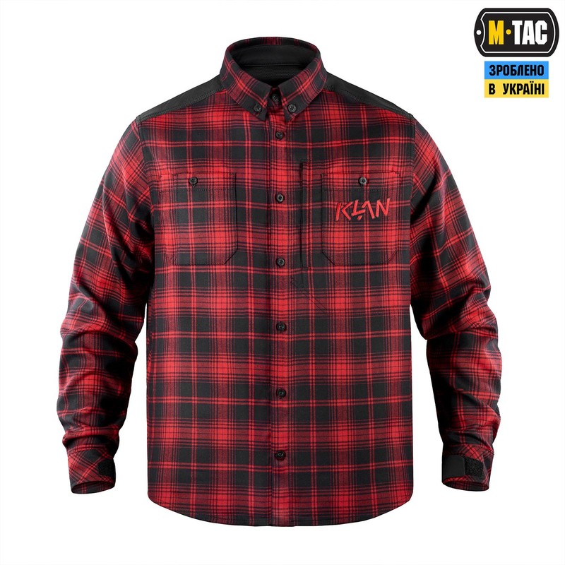 M-Tac сорочка Redneck Shirt KLAN Embroidery Red/Black