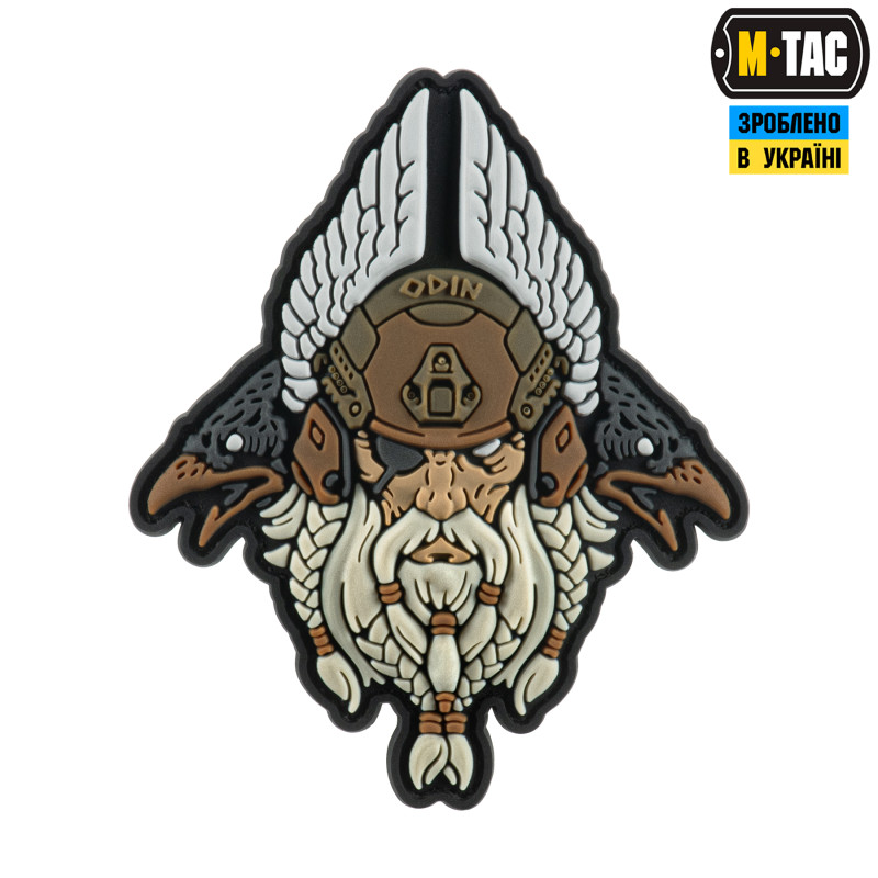 M-Tac нашивка Odin 3D PVC White/Coyote M-Tac нашивка Odin 3D PVC White/Coyote