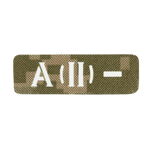 M-Tac нашивка група крові A (II) - наскрізна Laser Cut 25х80 MM14 — фото 1