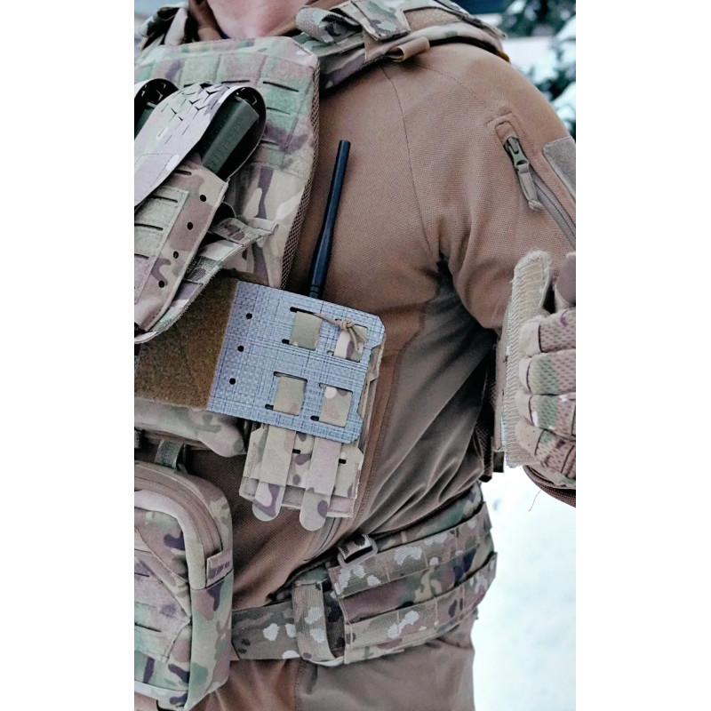 Підсумок під рацію з жорсткою панеллю Vik-Tailor, MultiCam
