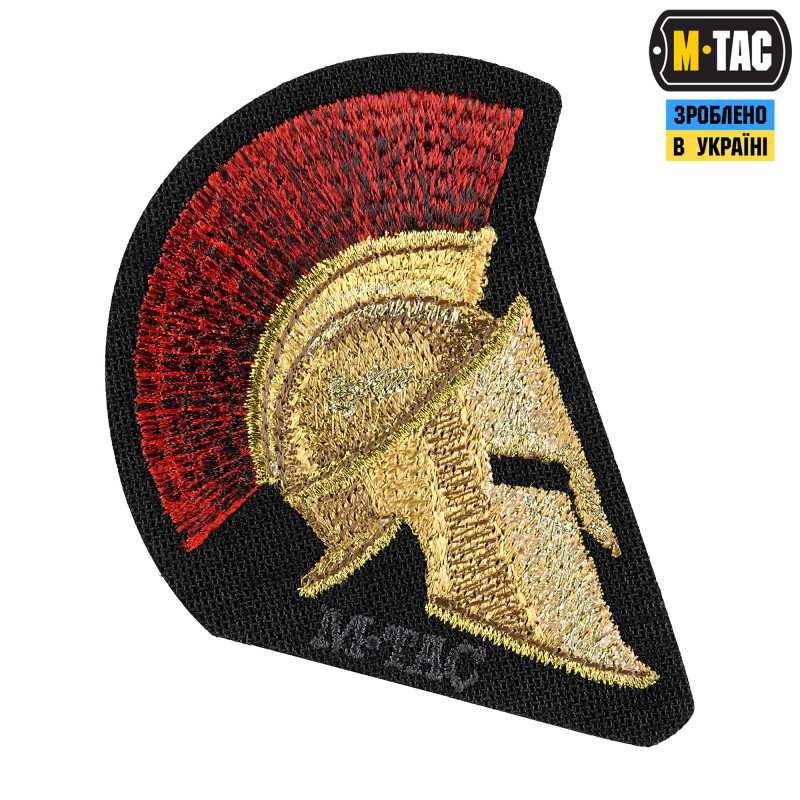M-Tac нашивка Spartan Helmet (вишивка) Black M-Tac нашивка Spartan Helmet (вишивка) Black
