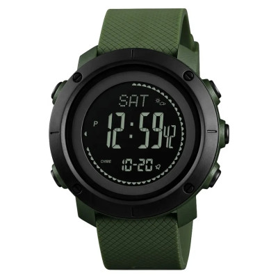 Годинник тактичний мультифункціональний Skmei 1427, Olive
