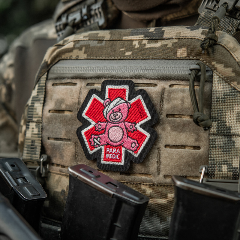 M-Tac нашивка Paramedic Медвідь (вишивка) Pink/Black M-Tac нашивка Paramedic Медвідь (вишивка) Pink/Black