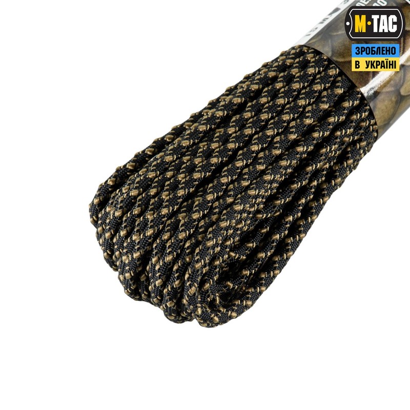M-Tac паракорд Dragon Cord 15m Black/Coyote