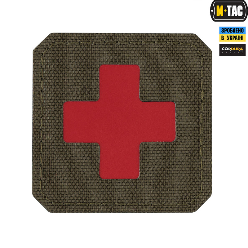 M-Tac нашивка Medic Cross Laser Cut Ranger Green/Red M-Tac нашивка Medic Cross Laser Cut Ranger Green/Red