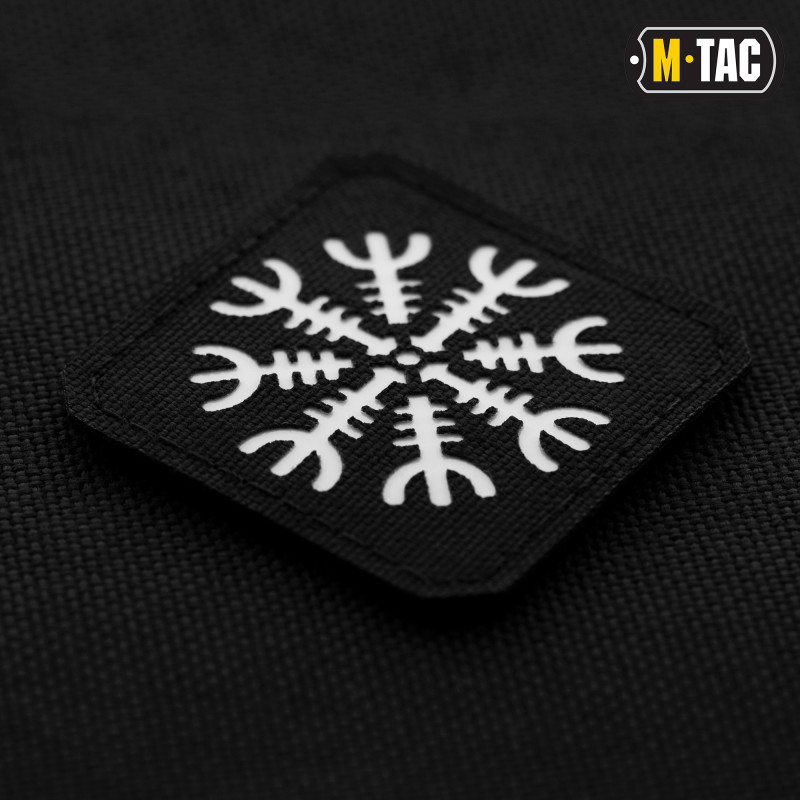 M-Tac нашивка шолом Жаху Laser Cut Black/світлонакопичувач M-Tac нашивка шолом Жаху Laser Cut Black/світлонакопичувач