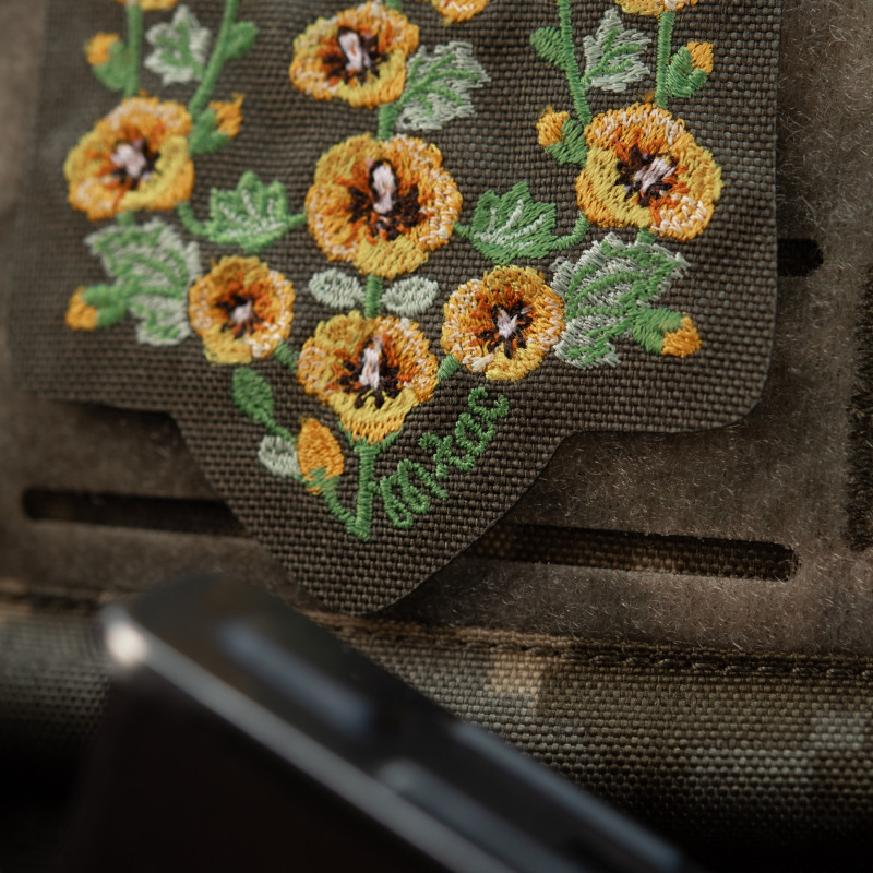 M-Tac нашивка Тризуб Мальви (вишивка) Ranger Green