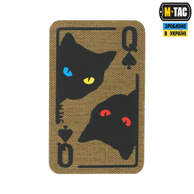 M-Tac нашивка Queen of spades Coyote/Black M-Tac нашивка Queen of spades Coyote/Black
