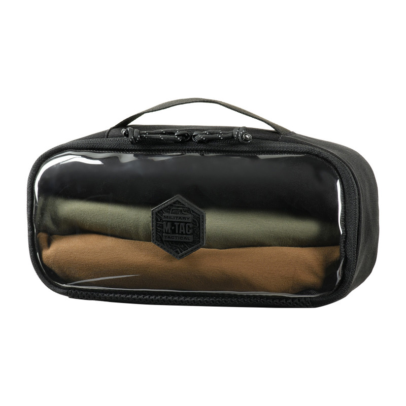 M-Tac органайзер утилітарний прозорий Elite Medium Gen.II Black