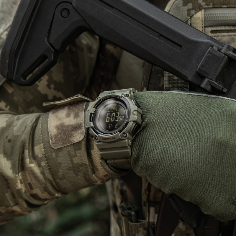 M-Tac годинник тактичний з компасом 2233 Army Green