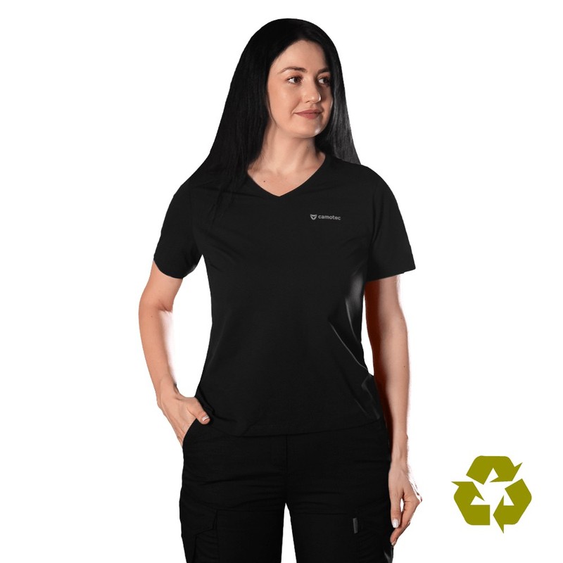 Футболка Pani Totem Logo V-neck Чорна 8284 Футболка Pani Totem Logo V-neck Чорна 8284