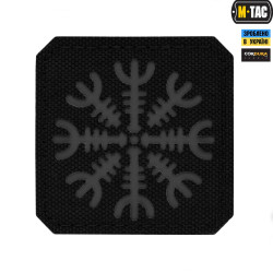 M-Tac нашивка шолом Жаху Laser Cut Black/Grey