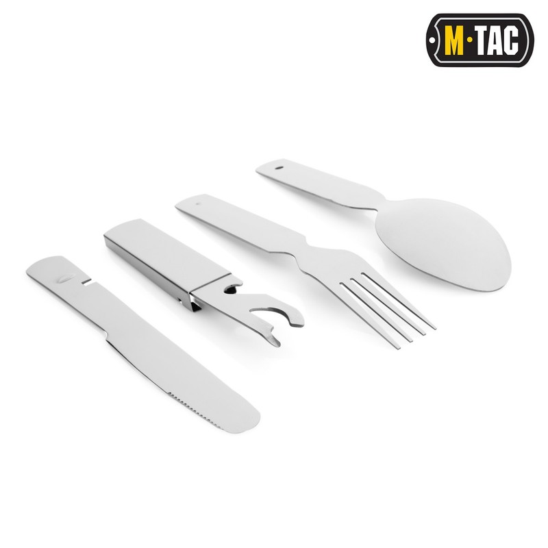 M-Tac столовий набір Large (4 елемента) сталь M-Tac столовий набір Large (4 елемента) сталь