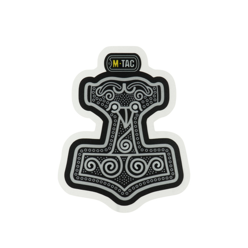 M-Tac наклейка Mjölnir Small світловідбиваюча Black