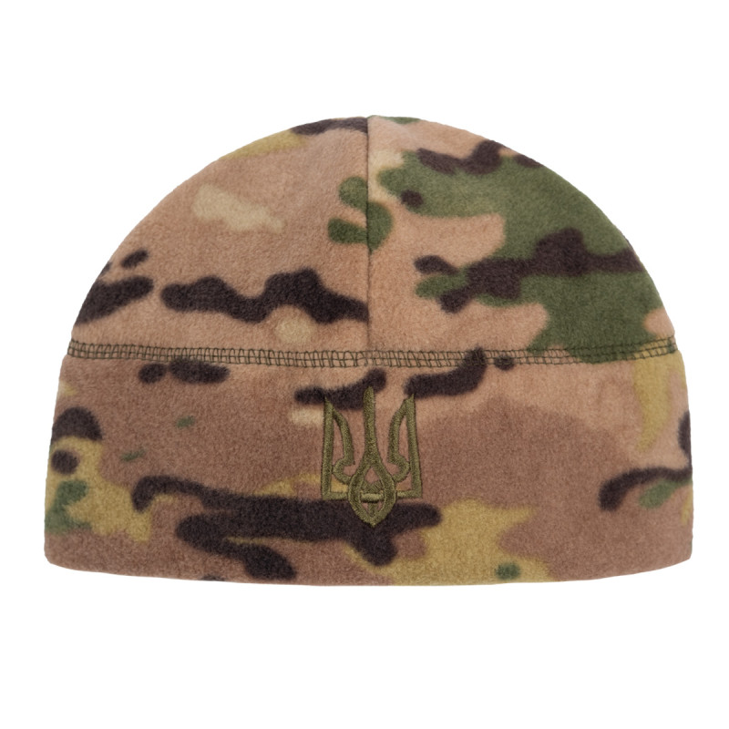 Шапка флісова з тризубом Vik-Tailor, MultiCam, L