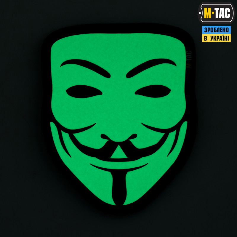 M-Tac нашивка Anonymous Black/GID M-Tac нашивка Anonymous Black/GID