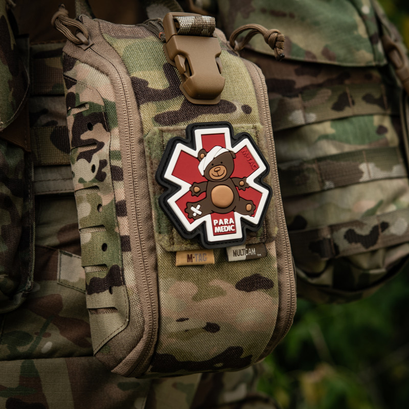 M-Tac нашивка Paramedic Медвідь (PVC) Bronze/Black M-Tac нашивка Paramedic Медвідь (PVC) Bronze/Black
