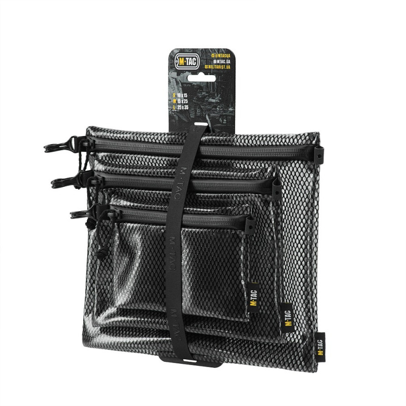M-Tac комплект органайзерів Zip Pocket Set Elite Black