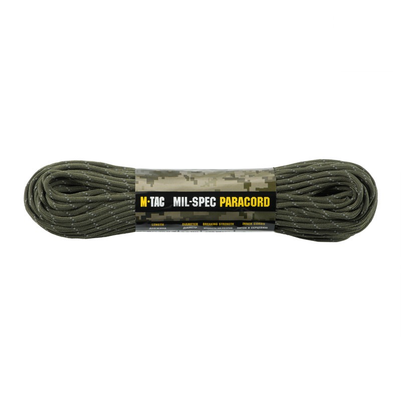 M-Tac паракорд 550 mil-spec Ranger Green Reflective 30м M-Tac паракорд 550 mil-spec Ranger Green Reflective 30м