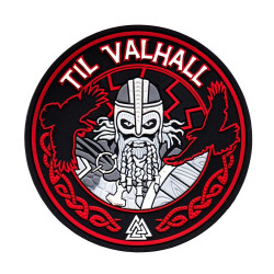M-Tac нашивка Til Valhall ПВХ червоно-чорна