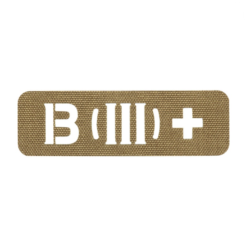 M-Tac нашивка група крові B (III) + наскрізна Laser Cut 25х80 Coyote M-Tac нашивка група крові B (III) + наскрізна Laser Cut 25х80 Coyote