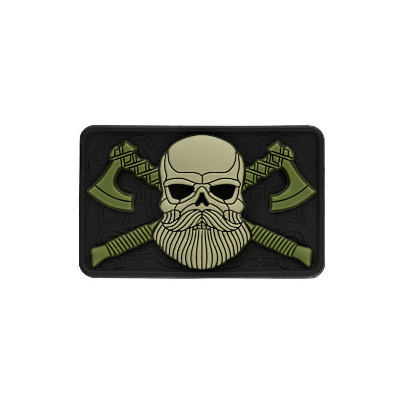 M-Tac нашивка Bearded Skull 3D ПВХ Black/Olive M-Tac нашивка Bearded Skull 3D ПВХ Black/Olive