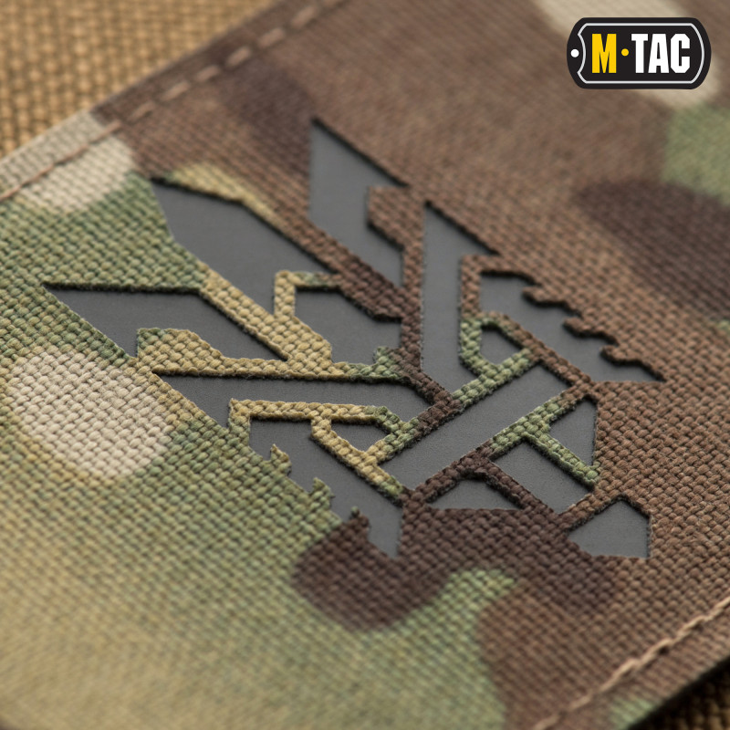 M-Tac нашивка Тризуб (стилізація) Laser Cut горизонтальна Multicam/Black M-Tac нашивка Тризуб (стилізація) Laser Cut горизонтальна Multicam/Black