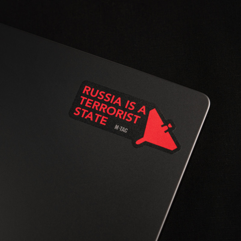 M-Tac наклейка russia is a terrorist state Small Black M-Tac наклейка russia is a terrorist state Small Black