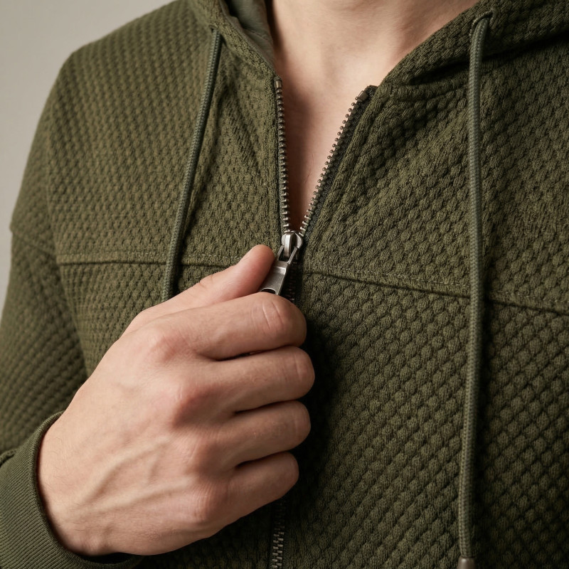 Флісова кофта Vik-Tailor Alfa Jacquard, Olive