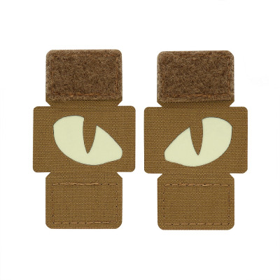 M-Tac нашивка Tiger Eyes Laser Cut (пара) Coyote