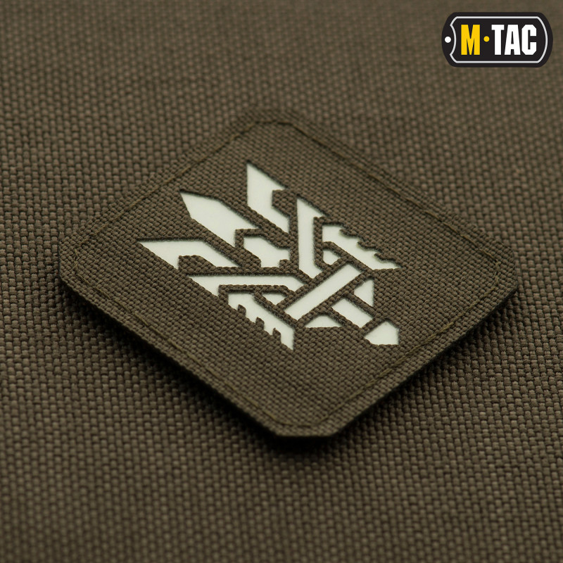 M-Tac нашивка Тризуб (стилізація) Laser Cut мала Ranger Green/світлонакопичувач M-Tac нашивка Тризуб (стилізація) Laser Cut мала Ranger Green/світлонакопичувач