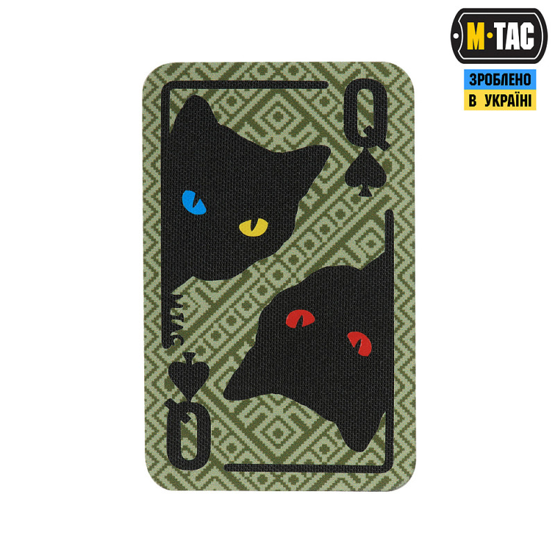 M-Tac нашивка Queen of spades (Орнамент) Olive M-Tac нашивка Queen of spades (Орнамент) Olive