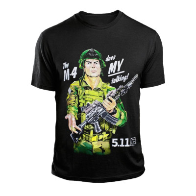 Футболка з принтом 5.11 М-4, Black