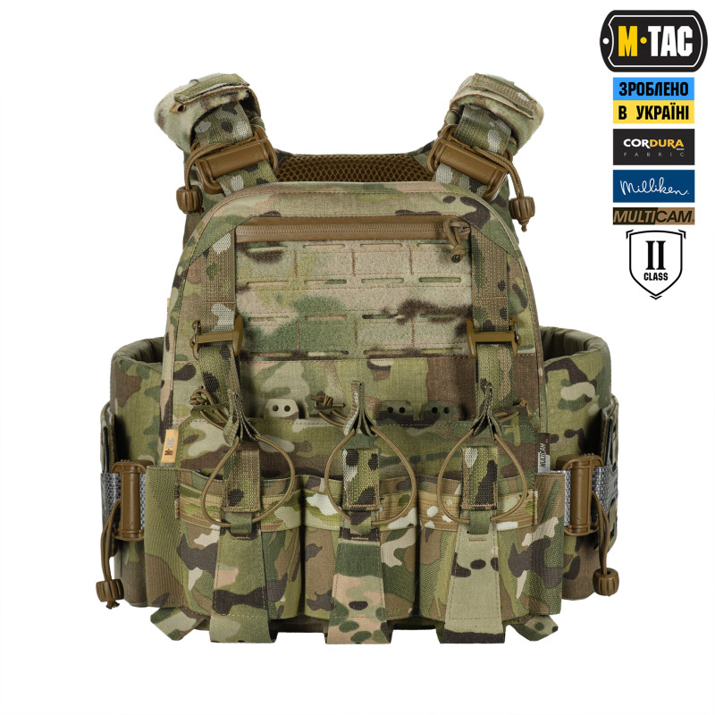 M-Tac плитоноска Cuirass Tiger FAST Elite 2 клас захисту (розмір плити М) Multicam M-Tac плитоноска Cuirass Tiger FAST Elite 2 клас захисту (розмір плити М) Multicam