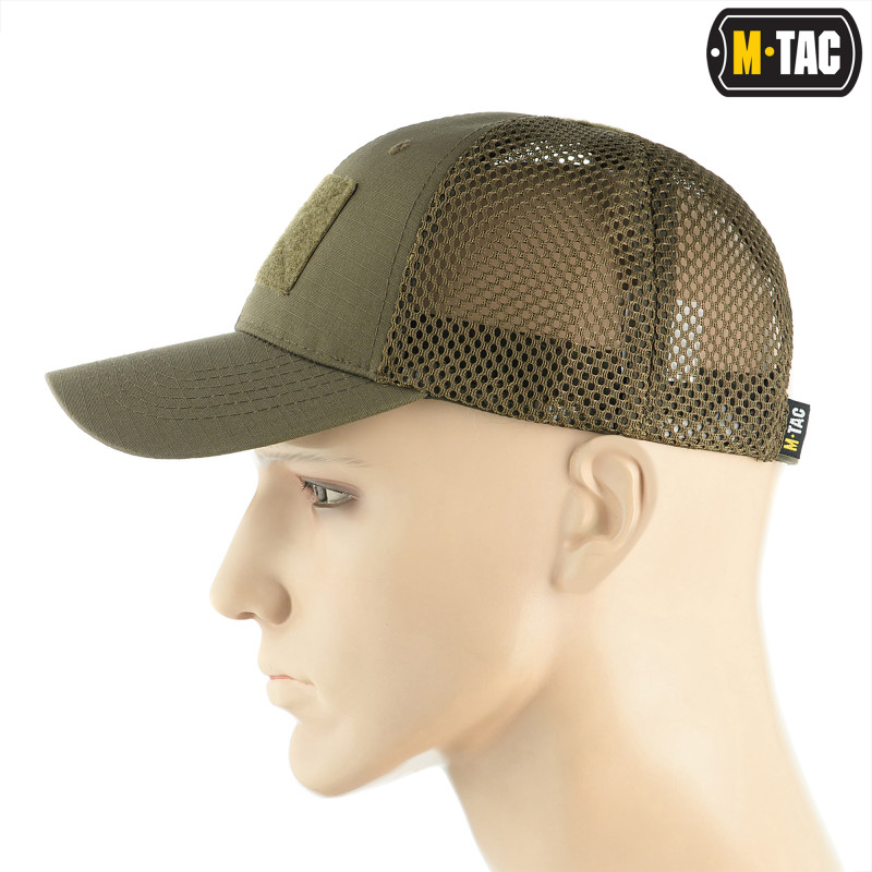 M-Tac бейсболка з липучкою та сіткою Flex ріп-стоп Dark Olive M-Tac бейсболка з липучкою та сіткою Flex ріп-стоп Dark Olive