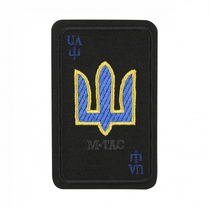 M-Tac нашивка Козирна карта (вишивка) Black