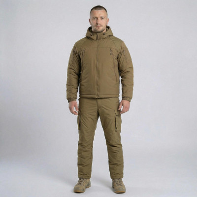Штани зимові Vik-Tailor мембранні на резинці, Coyote, 48