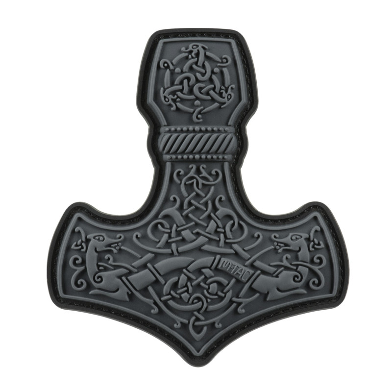 M-Tac нашивка Mjölnir Large PVC Grey